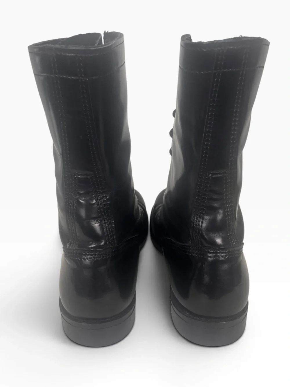Vintage Corcoran Leather Jump Boots #1500 Mens 10.5 Black Military Paratrooper